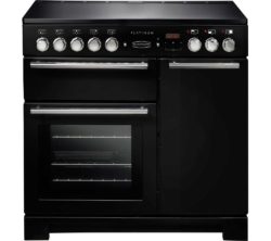 Rangemaster  Platinum 90 Electric Induction Range Cooker - Black & Chrome